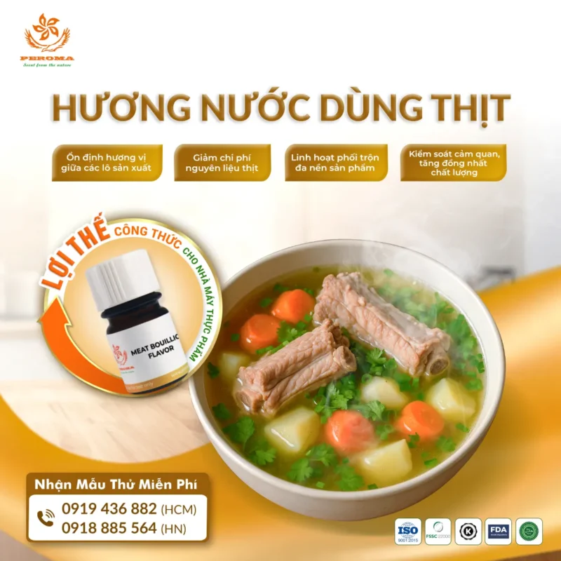 Hương thịt chất lượng của PEROMA Việt Nam với nhiều đặc tính nổi bật